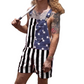 🔥Hot Sale✨American Flag Unisex Overalls Shorts