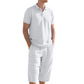 Men's Linen Shirt and Casual Pants Set