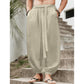 Men's Casual Harem Pants with Elastic Ankles