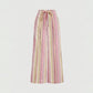 🌊Summer New Arrival🩷Women's Striped Drawstring Wide-Leg Pants