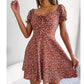 Women's Drawstring Bust Floral Sundress