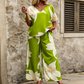 Women's Floral Print Top & Wide-Leg Pants Set