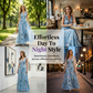 🌼Elegant V-Neck Tulip Print Maxi Dress