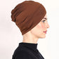 👒Buy 1 Get 1 Free!🌸Soft Stretch Turban Cap – Milk Silk Fabric & Anti-Slip Fit – Hair Volume Concealer – Multi-Use Under Scarf 🧣