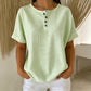 Women's Casual Striped Henley Shirt