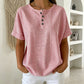 Women's Casual Striped Henley Shirt