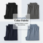 Women's Solid-Color Loose-Fit Cropped Pants