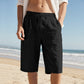 Men's Casual Linen Drawstring Shorts