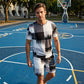 ✨New Arrival✨Men's Abstract Print T-Shirt & Shorts Set