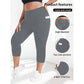 Women's High Waist Capri Leggings with Pockets