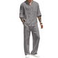 Men's Long Sleeve Button-Down Shirt & Pants Set