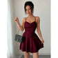 Women's Ruched A-Line Mini Dress