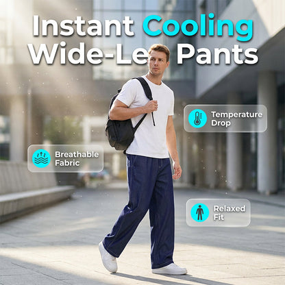 👖Men's Casual Wide-Leg Straight Trousers