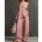 Women's Sleeveless Vest & Pants 2-Piece Set