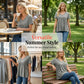 Casual Loose Fit Pleated Flowy T-Shirt