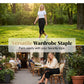 Women's Casual Elastic Waistband Capri Pants