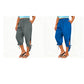 Women's Casual Elastic Waistband Capri Pants