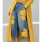 👖 50% OFF! ✨Women's Floral Wide-Leg Jeans – Unique Appliqué, Soft, 6 Colors 🌸