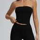 Women’s Soft Solid Strapless Tube Top