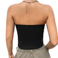Women’s Soft Solid Strapless Tube Top