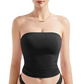 Women’s Soft Solid Strapless Tube Top