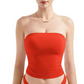 Women’s Soft Solid Strapless Tube Top
