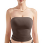 Women’s Soft Solid Strapless Tube Top