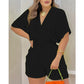 Summer Casual Elastic Waist Romper Shorts
