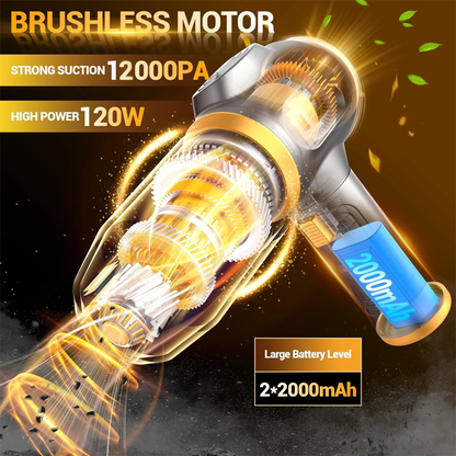 Cordless 4-in-1 Portable Car Vacuum Cleaner Set