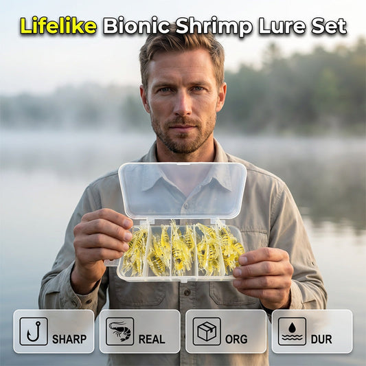 Bionic Shrimp Soft Bait Set for Fishing