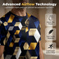 Men's 3D Geometric Print Crew Neck Shirt