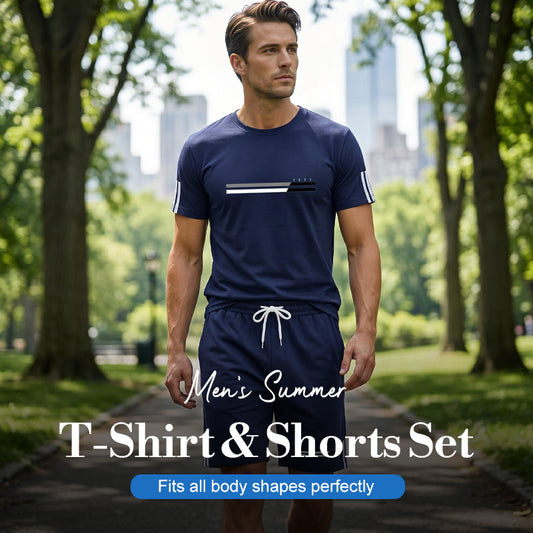 Men's Summer T-Shirt & Shorts Set