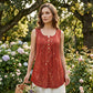 Women's Sleeveless Top with Button Detail