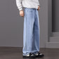 Men's Vintage Wash Wide-Leg Jeans
