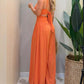 Sleeveless Cutout Wide-Leg Jumpsuit with Back Tie