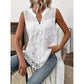 ⏳Time-Limited Special⏰Women’s Chic Floral Lace Sleeveless Shirt