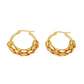 Women's Textured Hoop Earrings