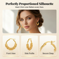Women's Textured Hoop Earrings
