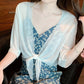 🦋Women's Chiffon Tie-Front Top – Sheer, Cropped & Elegant 🍃
