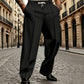 Men's Modern Wide-Leg Suit Pants