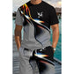 🔥New Arrivals-Men's Abstract Print T-Shirt and Shorts Set