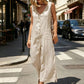 🌸Women's Sleeveless V-Neck Button-Front Jumpsuit