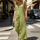 🌸Women's Sleeveless V-Neck Button-Front Jumpsuit