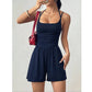 Women's Casual Spaghetti Strap Short Jumpsuit