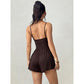 Women's Casual Spaghetti Strap Short Jumpsuit