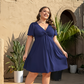 👗 50% OFF NOW! 🌸 Elegant V-Neck Twist Front Dress with Pockets