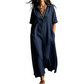 ⏳50% OFF!👗Women’s Elegant Cotton Linen Short Sleeve Lapel Dress – Breezy, Chic & Comfortable ✨