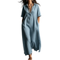 ⏳50% OFF!👗Women’s Elegant Cotton Linen Short Sleeve Lapel Dress – Breezy, Chic & Comfortable ✨