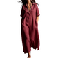 ⏳50% OFF!👗Women’s Elegant Cotton Linen Short Sleeve Lapel Dress – Breezy, Chic & Comfortable ✨