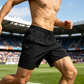 Men's Quick-Dry Athletic Shorts with Zipper Pockets